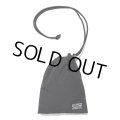WACKO MARIA/NYLON DRAWSTRING BAG（BLACK）［ドローストリングバッグ-24春夏］