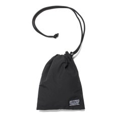 画像1: WACKO MARIA/NYLON DRAWSTRING BAG（BLACK）［ドローストリングバッグ-24春夏］ (1)