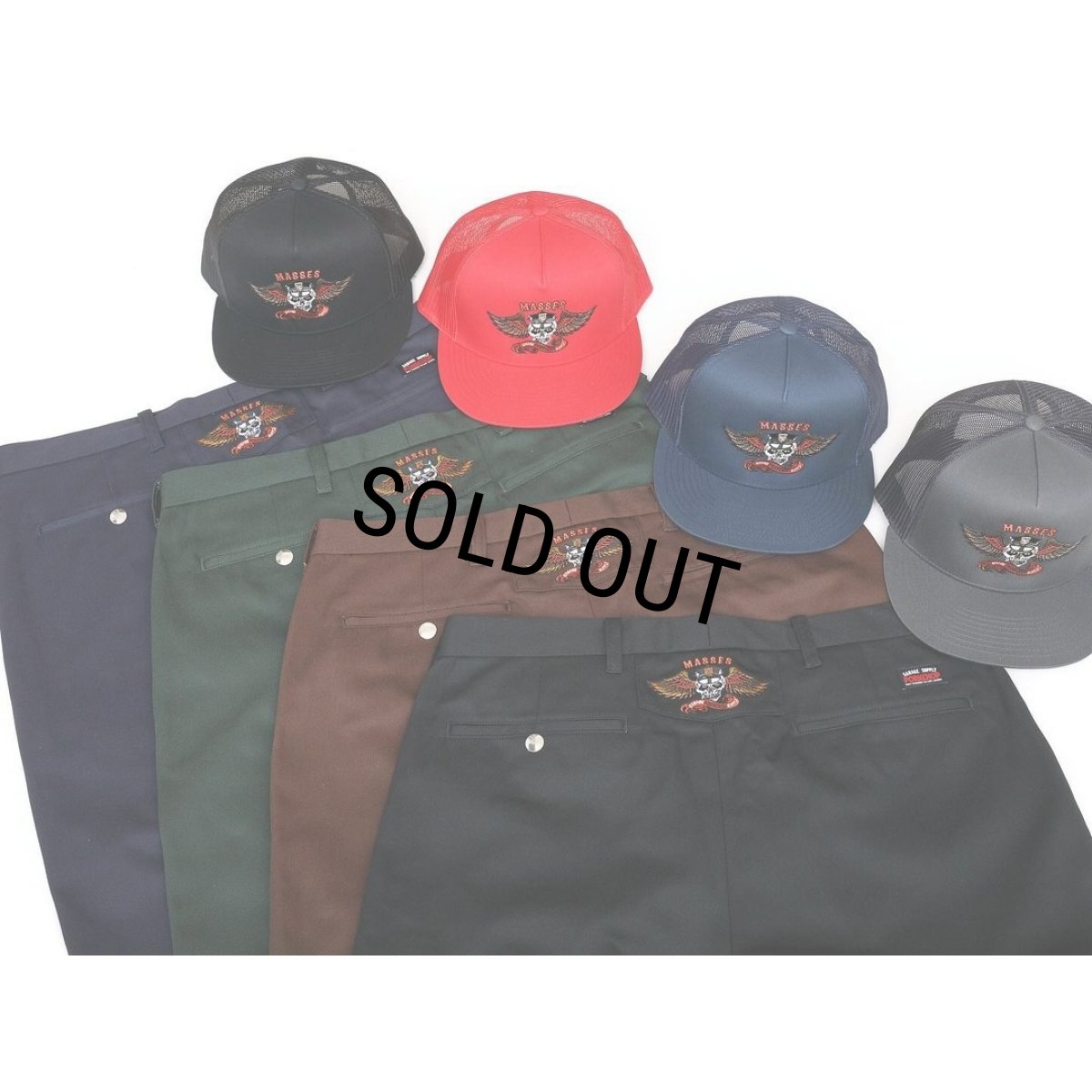 画像6: PORKCHOP/MESH CAP EAGLE P（×MASSES）（NAVY）［メッシュキャップ-24春夏］ (6)