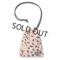 WACKO MARIA/LEOPARD NYLON DRAWSTRING BAG（BEIGE）［ドローストリングバッグ-24春夏］