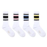 WACKO MARIA/STRIPED SOCKS（各色）［ストライプソックス-24春夏］