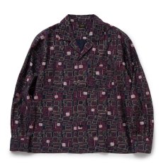 画像1: RATS/GLITTER ATOMIC SHIRT（NAVY）［グリッターアトミックシャツ-24春夏］ (1)