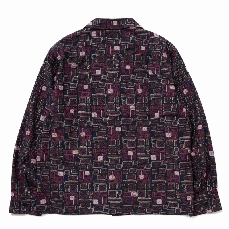 画像2: RATS/GLITTER ATOMIC SHIRT（NAVY）［グリッターアトミックシャツ-24春夏］