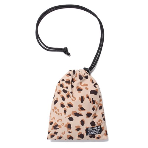 他の写真1: WACKO MARIA/LEOPARD NYLON DRAWSTRING BAG（BEIGE）［ドローストリングバッグ-24春夏］