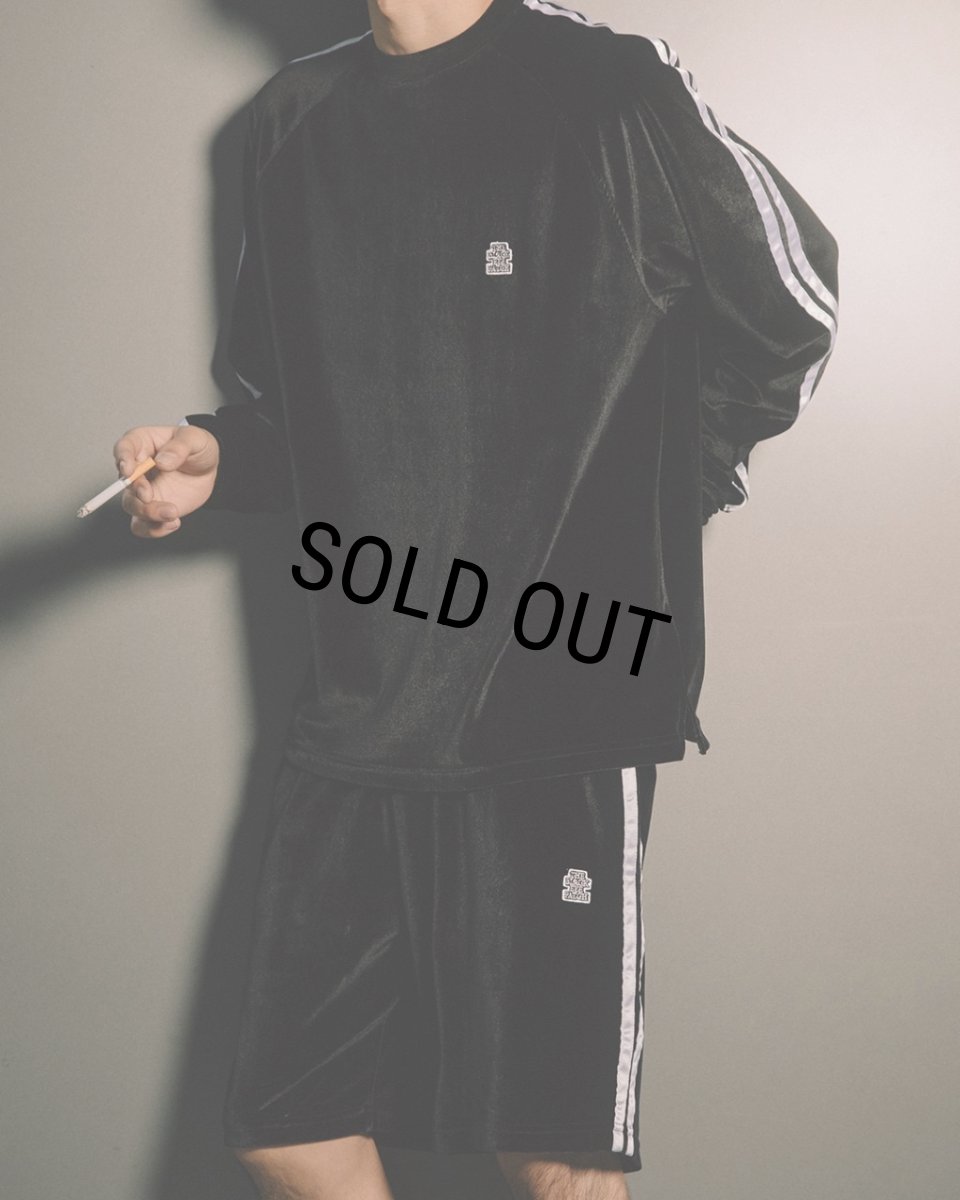 画像3: BlackEyePatch/OG LABEL TAPED VELOUR CREW（BLACK） (3)