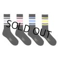 WACKO MARIA/STRIPED SOCKS（各色）［ストライプソックス-24春夏］