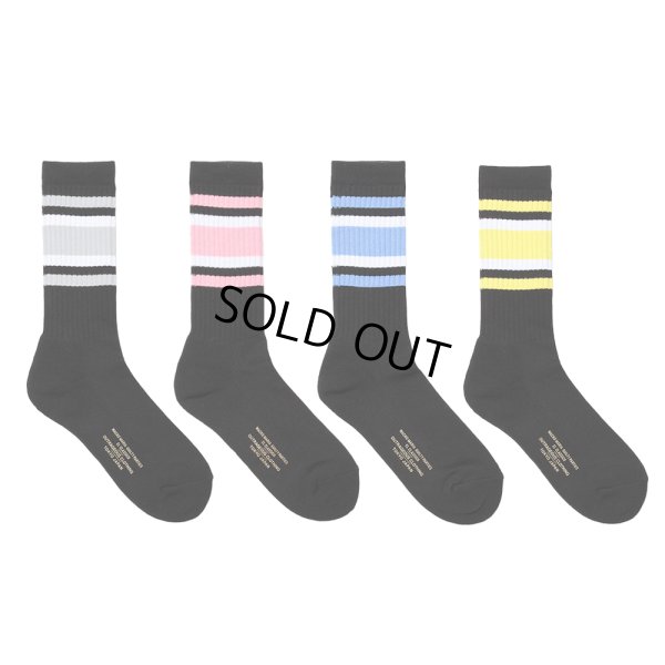 画像1: WACKO MARIA/STRIPED SOCKS（各色）［ストライプソックス-24春夏］