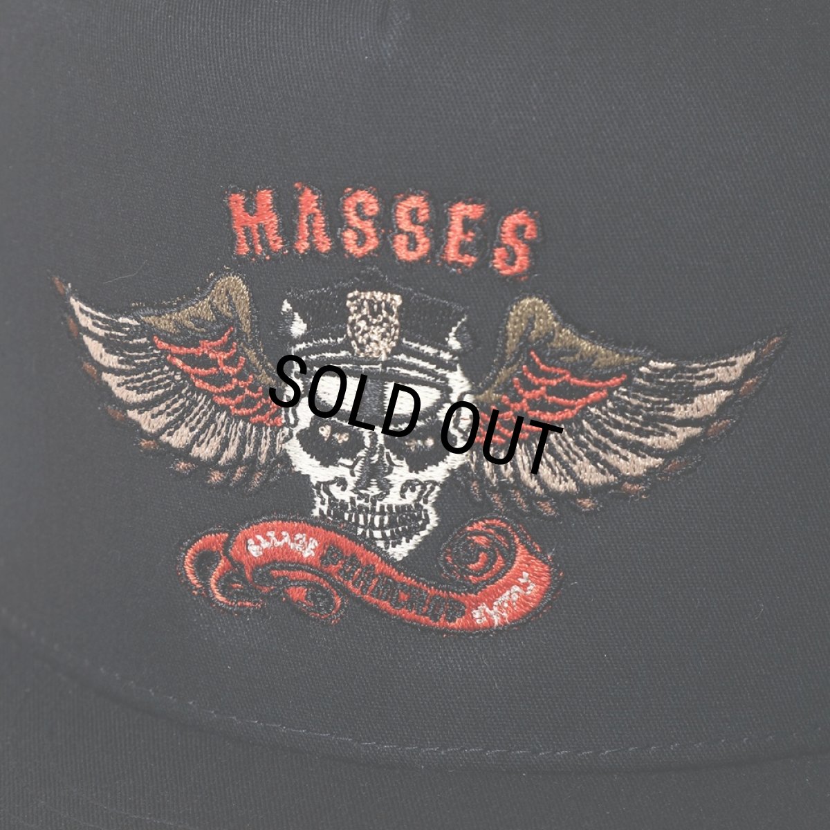 画像3: PORKCHOP/MESH CAP EAGLE P（×MASSES）（BLACK）［メッシュキャップ-24春夏］ (3)