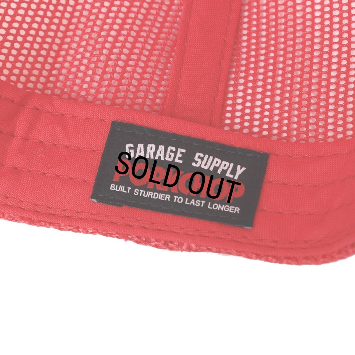 画像5: PORKCHOP/MESH CAP EAGLE P（×MASSES）（RED）［メッシュキャップ-24春夏］ (5)