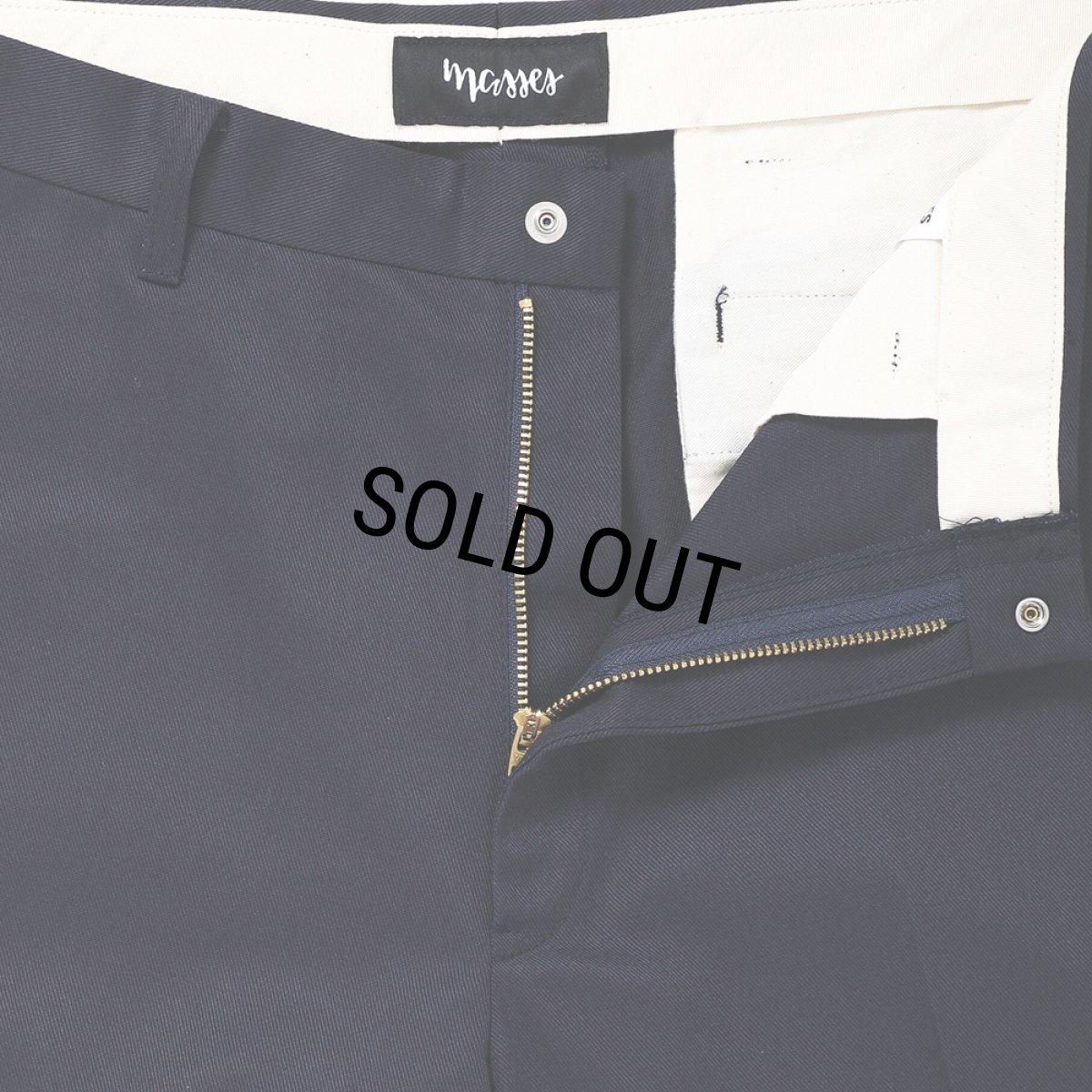 画像4: PORKCHOP/HOPSACK PANTS P（NAVY）［ワークパンツ-24春夏］ (4)