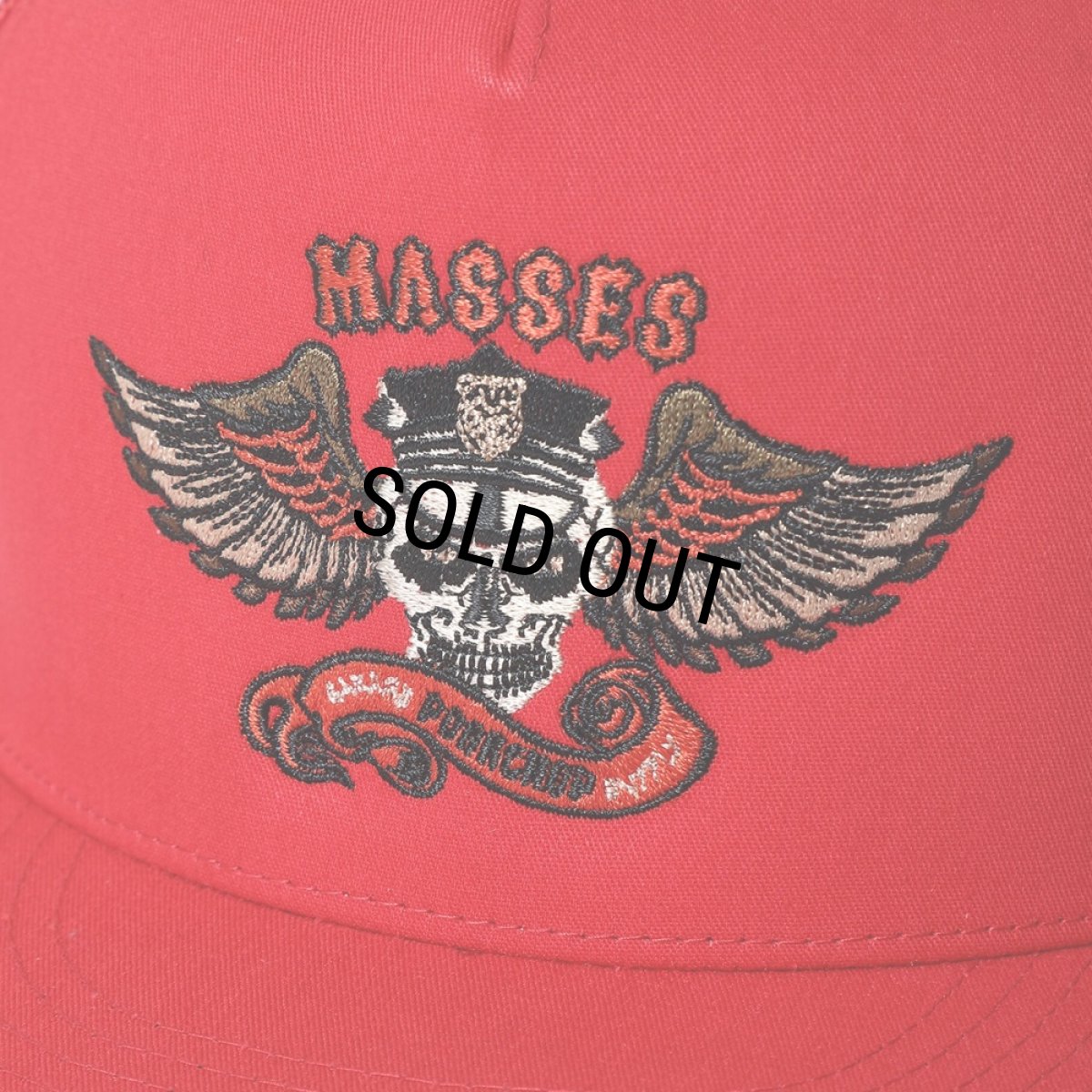 画像3: PORKCHOP/MESH CAP EAGLE P（×MASSES）（RED）［メッシュキャップ-24春夏］ (3)