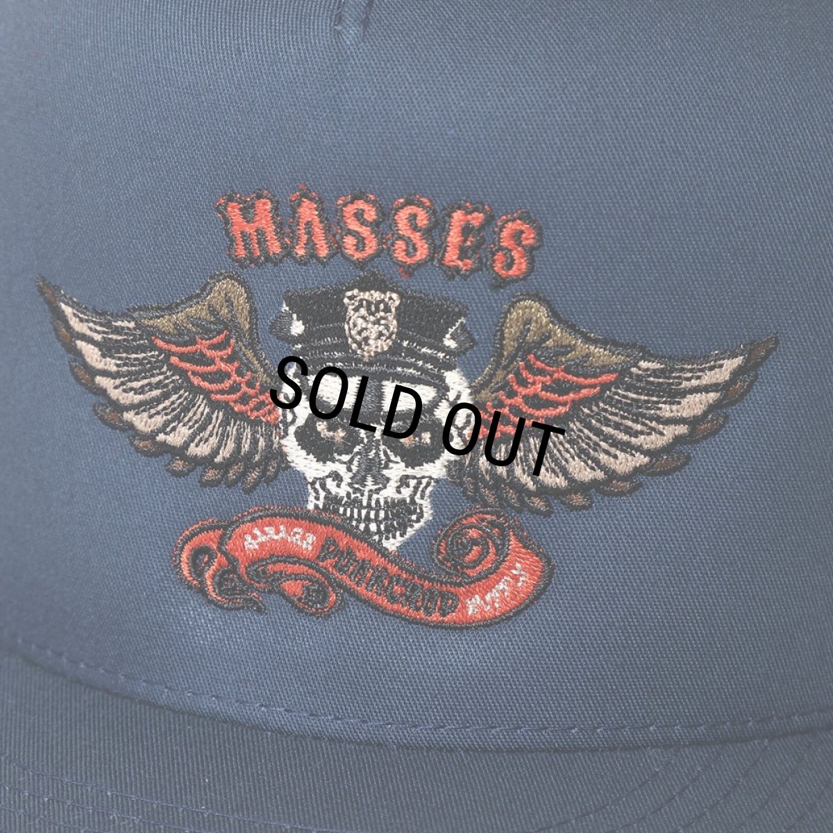 画像3: PORKCHOP/MESH CAP EAGLE P（×MASSES）（NAVY）［メッシュキャップ-24春夏］ (3)