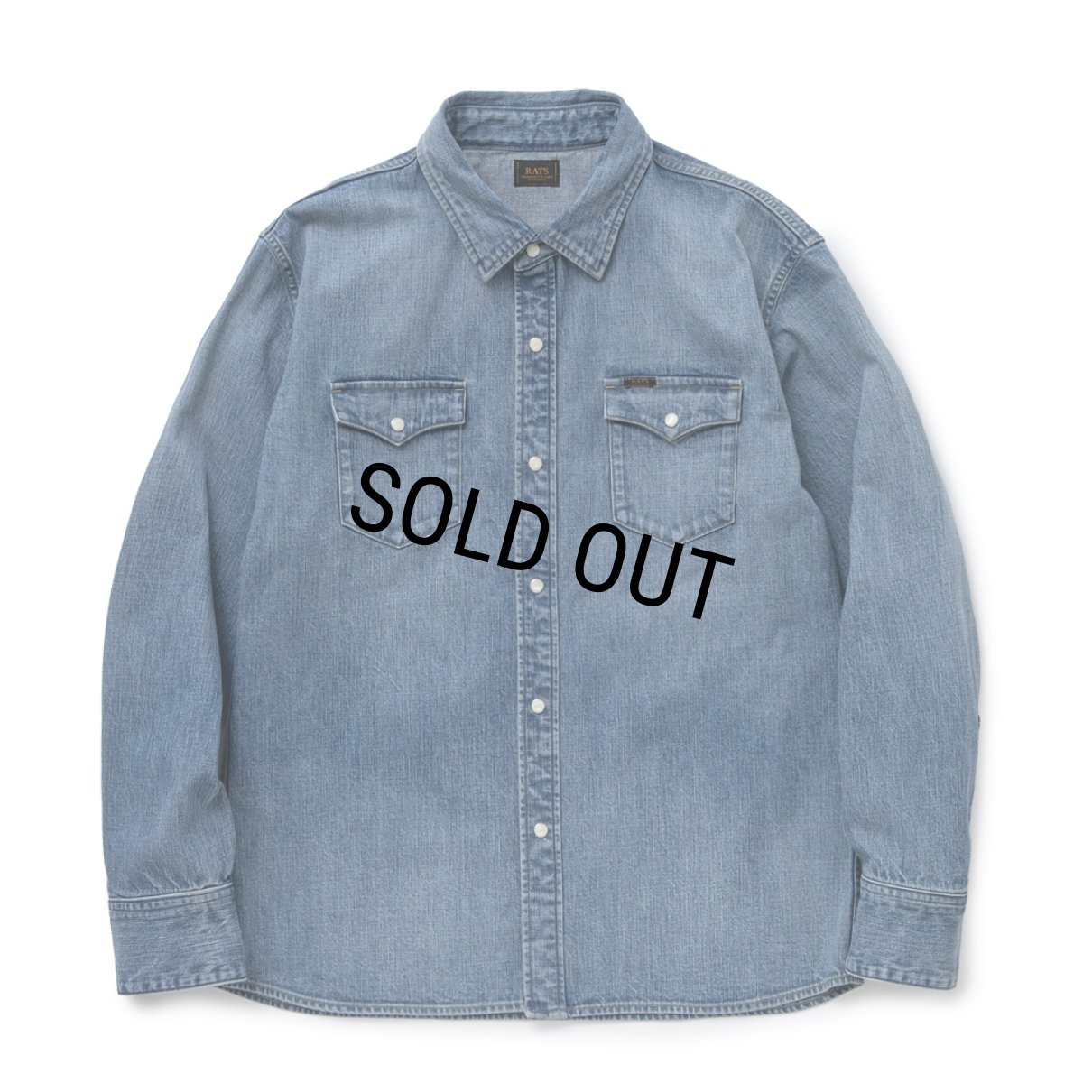 画像1: RATS/DENIM SHIRT（INDIGO）［デニムシャツ-24春夏］ (1)