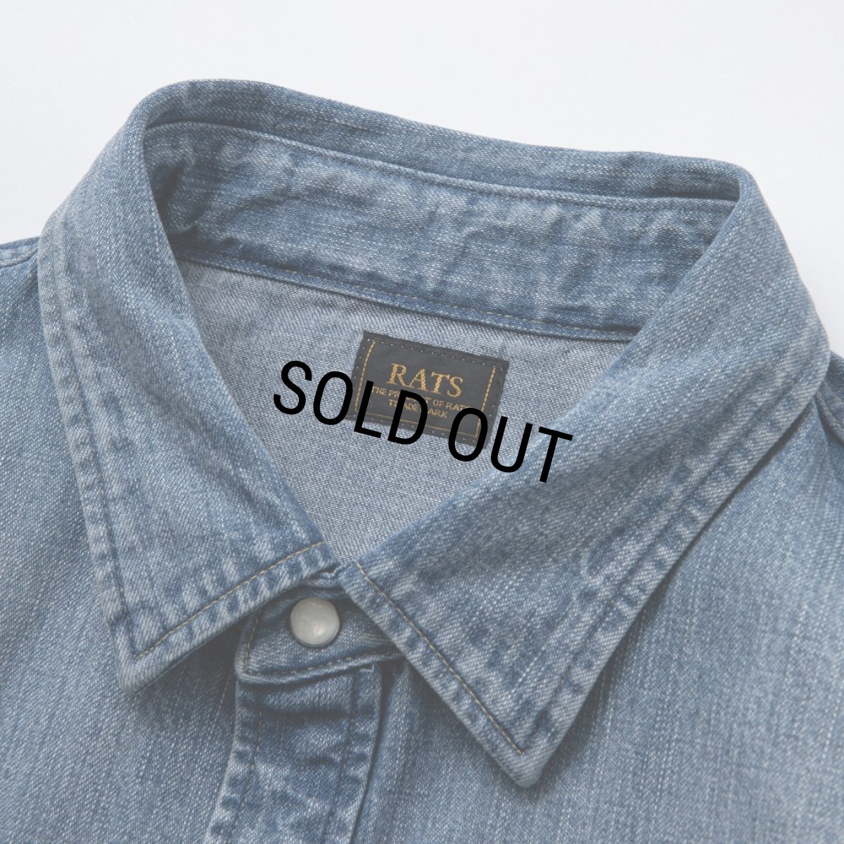 画像3: RATS/DENIM SHIRT（INDIGO）［デニムシャツ-24春夏］ (3)