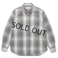 WACKO MARIA/CHECK FLANNEL SHIRT（GRAY）［チェックフランネルシャツ-24春夏］