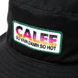 画像4: CALEE/EMBROIDERY & WAPPEN BUCKET HAT ＜TYPE C＞（Black/C）［バケットハット-24春夏］ (4)