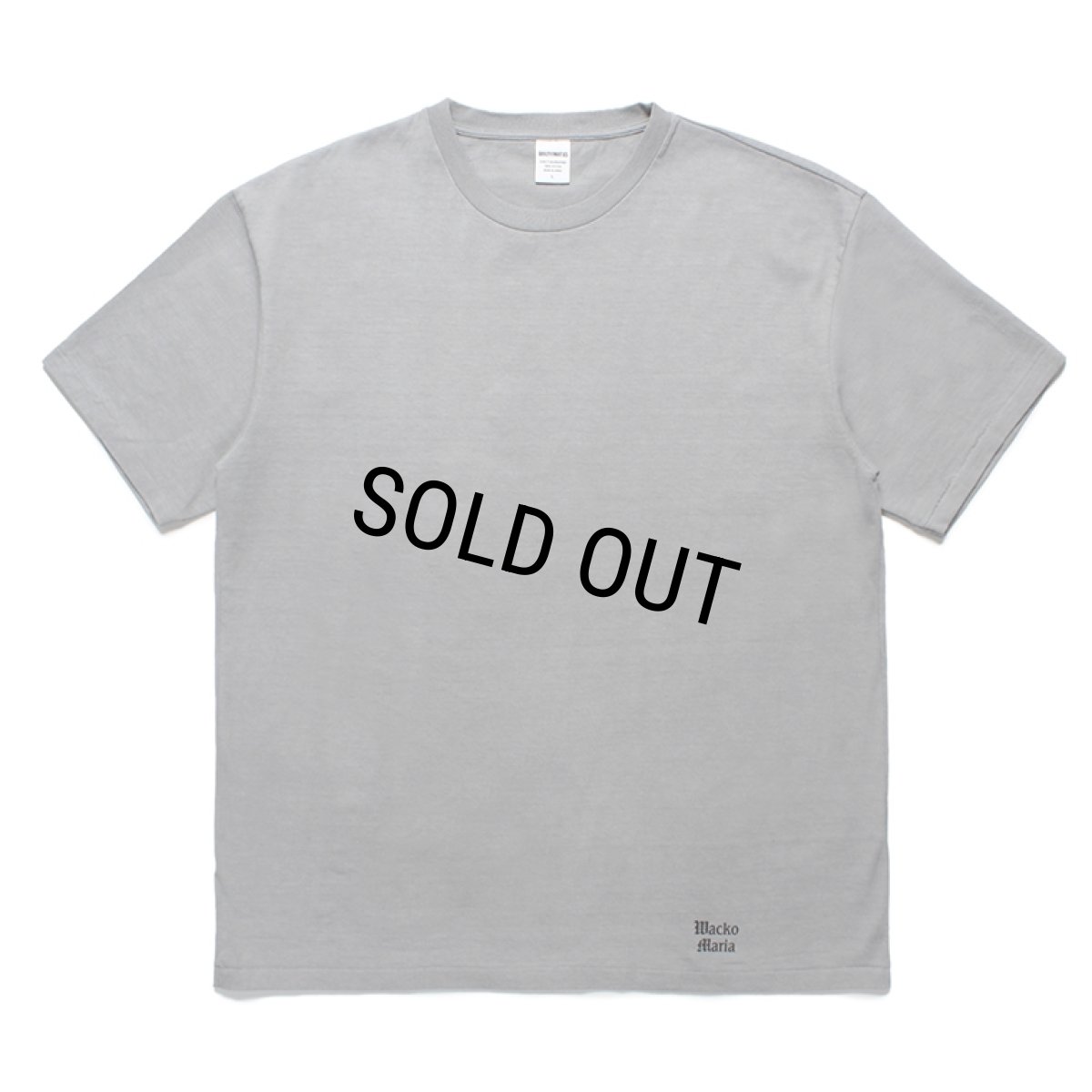 画像1: WACKO MARIA/WASHED HEAVY WEIGHT T-SHIRT（GRAY）［プリントT-24春夏］ (1)