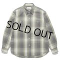WACKO MARIA/CHECK FLANNEL SHIRT（OLIVE）［チェックフランネルシャツ-24春夏］
