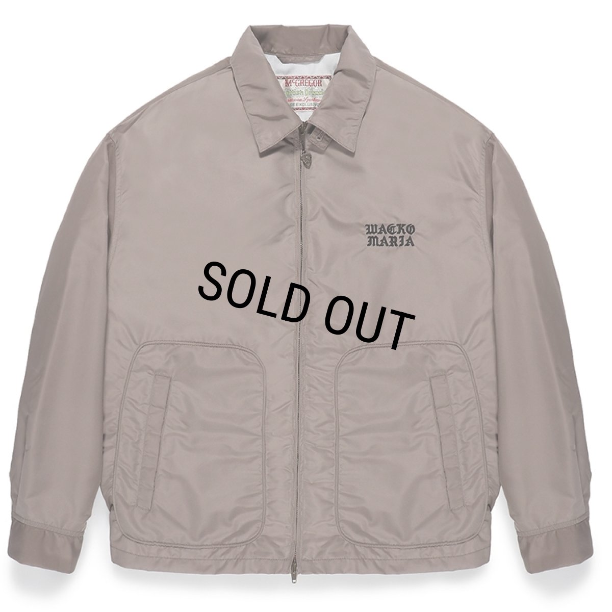画像1: WACKO MARIA/MCGREGOR / NYLON DRIZZLER JACKET（L-BROWN）［ナイロンドリズラーJKT-24春夏］ (1)
