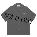 WACKO MARIA/50'S OPEN COLLAR SHIRT（BLACK）［50'Sオープンカラーシャツ-24春夏］