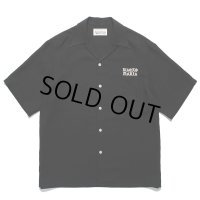 WACKO MARIA/50'S OPEN COLLAR SHIRT（BLACK）［50'Sオープンカラーシャツ-24春夏］