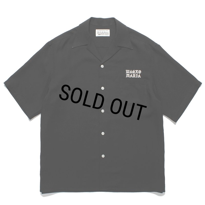 WACKO MARIA/50'S OPEN COLLAR SHIRT（BLACK）［50'Sオープンカラー