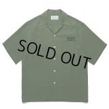 WACKO MARIA/50'S OPEN COLLAR SHIRT（GREEN）［50'Sオープンカラーシャツ-24春夏］