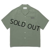 WACKO MARIA/50'S OPEN COLLAR SHIRT（GREEN）［50'Sオープンカラーシャツ-24春夏］