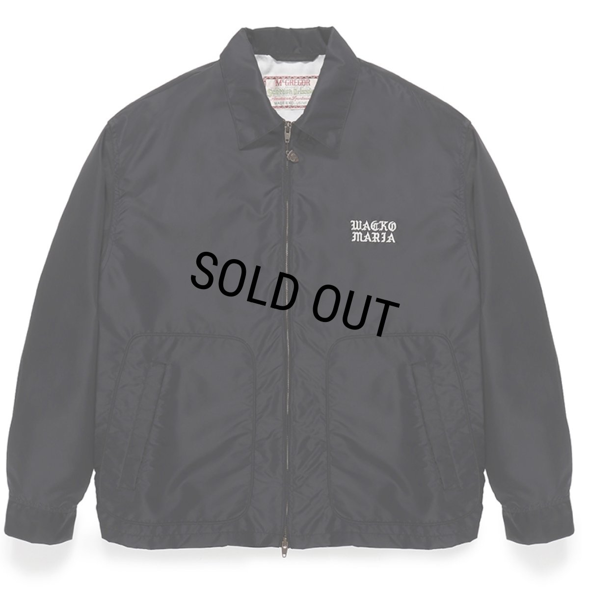 画像1: WACKO MARIA/MCGREGOR / NYLON DRIZZLER JACKET（BLACK）［ナイロンドリズラーJKT-24春夏］ (1)