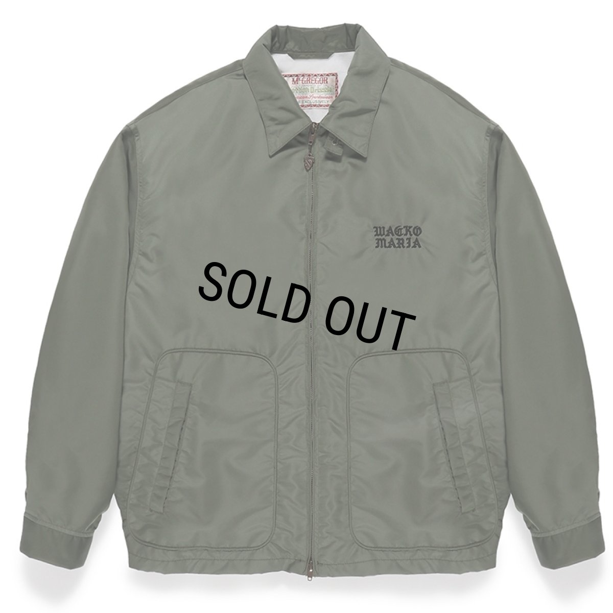 画像1: WACKO MARIA/MCGREGOR / NYLON DRIZZLER JACKET（GREEN）［ナイロンドリズラーJKT-24春夏］ (1)
