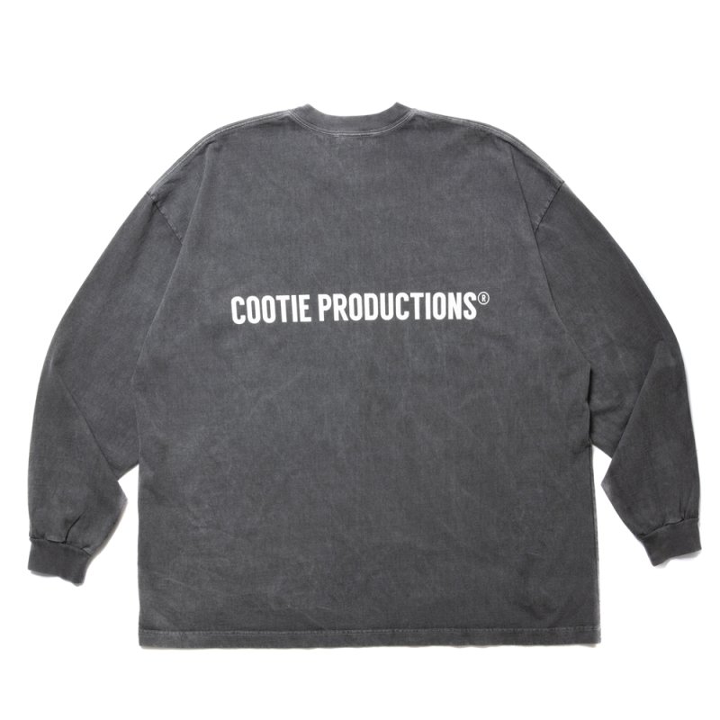 画像2: COOTIE PRODUCTIONS/Pigment Dyed L/S Tee（Black）［ピグメントダイ長袖T-24春夏］