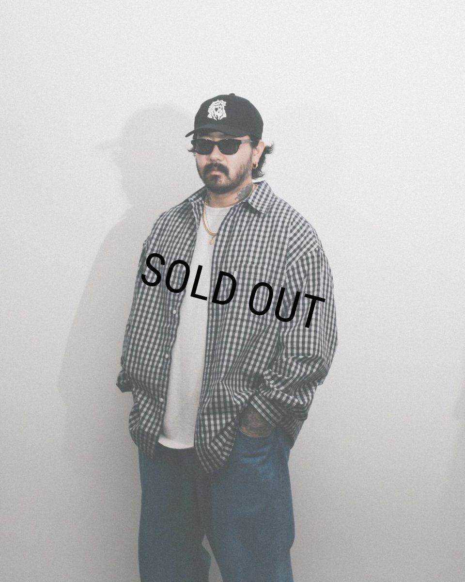 画像5: COOTIE PRODUCTIONS/Cotton OX 6 Panel Cap（Black/JESUS）［6パネルキャップ-24春夏］ (5)