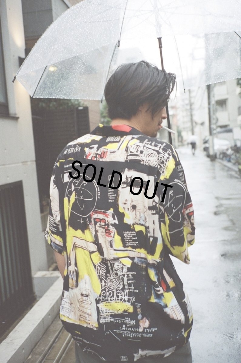 画像2: WACKO MARIA/JEAN-MICHEL BASQUIAT / HAWAIIAN SHIRT（TYPE-1）（ONE）［ハワイアンシャツ-24春夏］ (2)