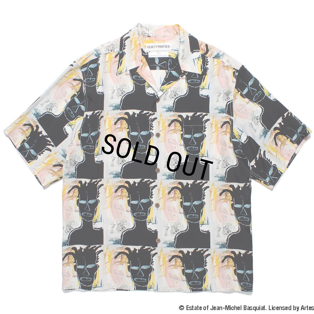 画像1: WACKO MARIA/JEAN-MICHEL BASQUIAT / HAWAIIAN SHIRT（TYPE-3）（ONE）［ハワイアンシャツ-24春夏］ (1)