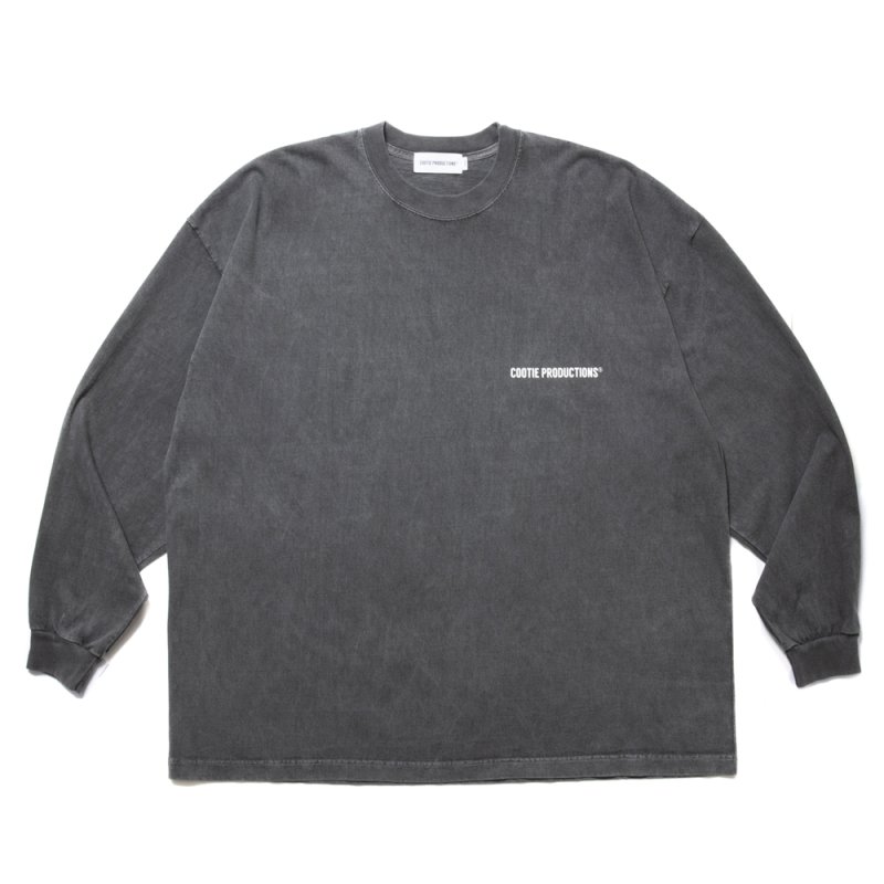 画像1: COOTIE PRODUCTIONS/Pigment Dyed L/S Tee（Black）［ピグメントダイ長袖T-24春夏］
