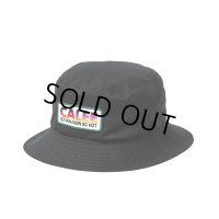 【30%OFF】CALEE/EMBROIDERY & WAPPEN BUCKET HAT ＜TYPE C＞（Black/C）［バケットハット-24春夏］