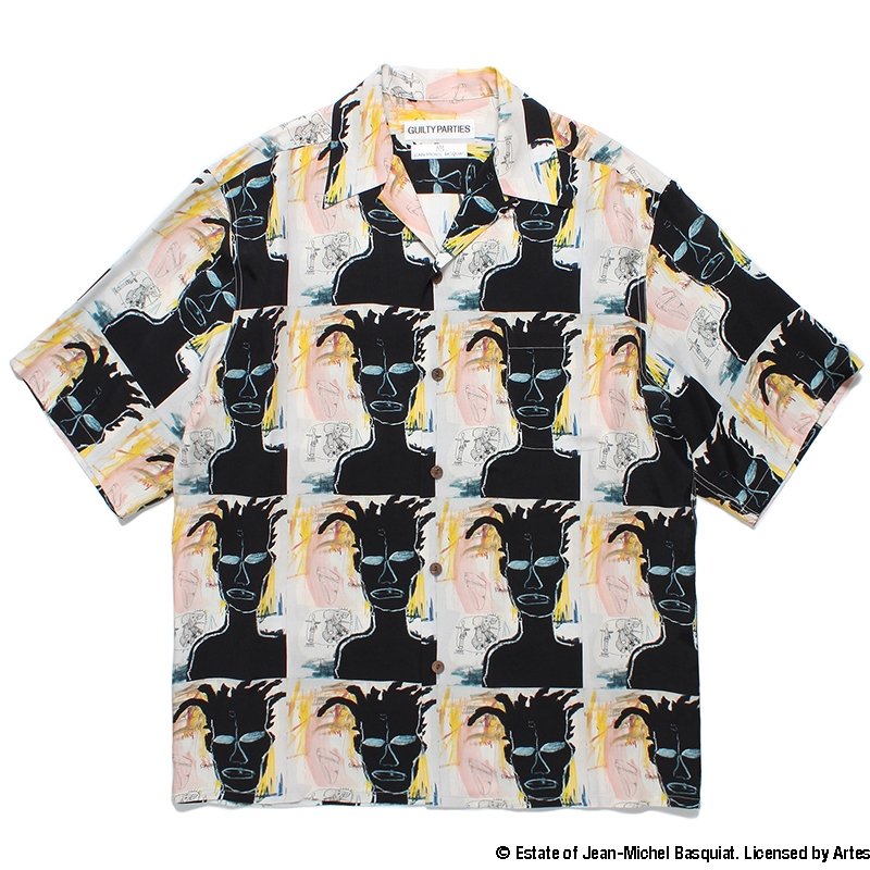 画像1: WACKO MARIA/JEAN-MICHEL BASQUIAT / HAWAIIAN SHIRT（TYPE-3）（ONE）［ハワイアンシャツ-24春夏］
