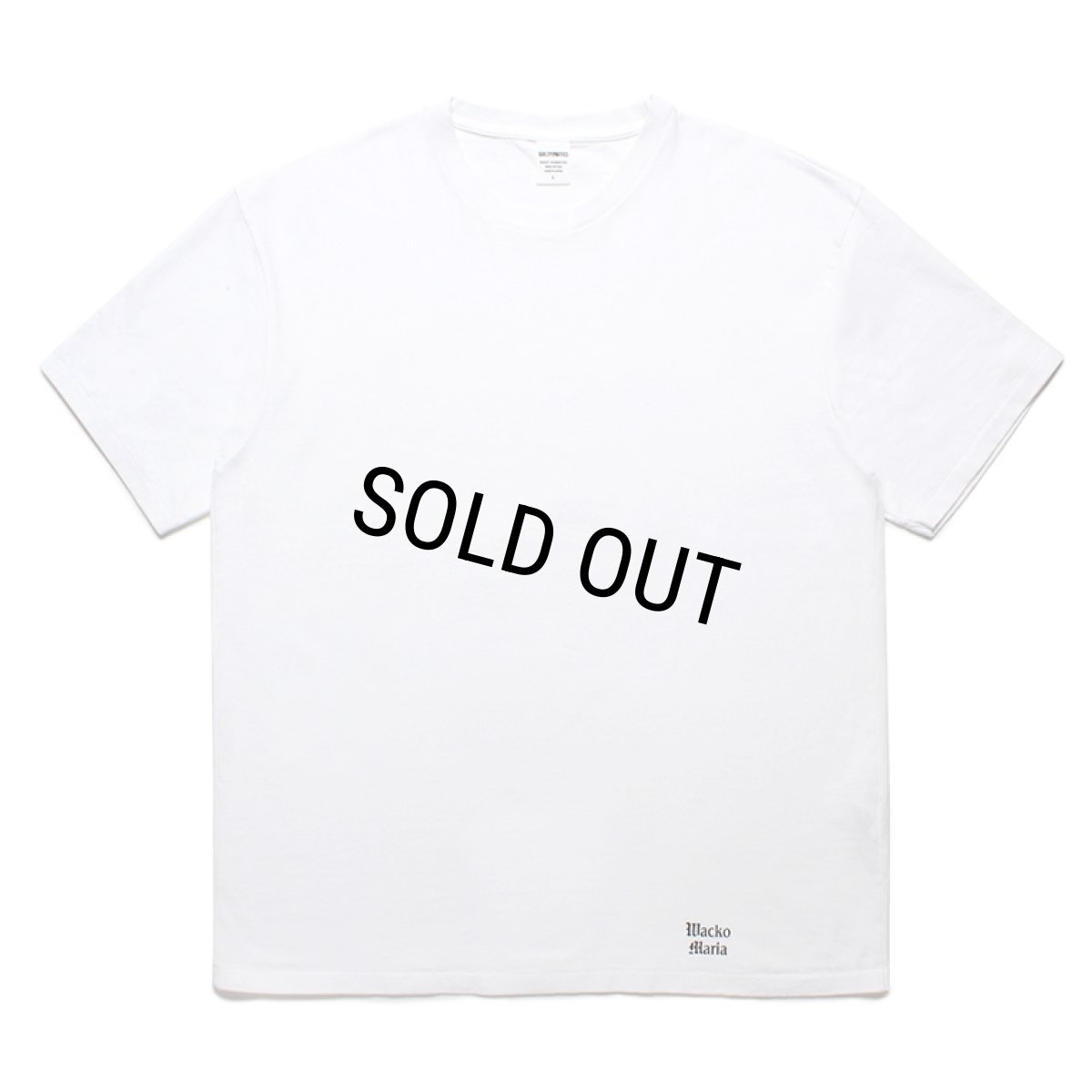 画像1: WACKO MARIA/WASHED HEAVY WEIGHT T-SHIRT（WHITE）［プリントT-24春夏］ (1)
