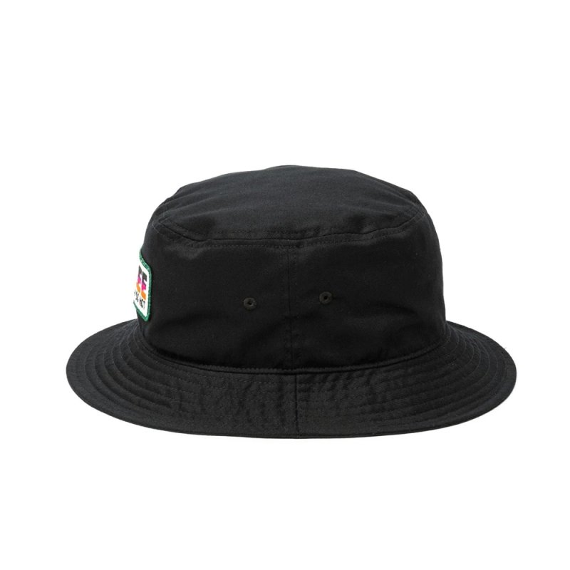 画像2: 【30%OFF】CALEE/EMBROIDERY & WAPPEN BUCKET HAT ＜TYPE C＞（Black/C）［バケットハット-24春夏］