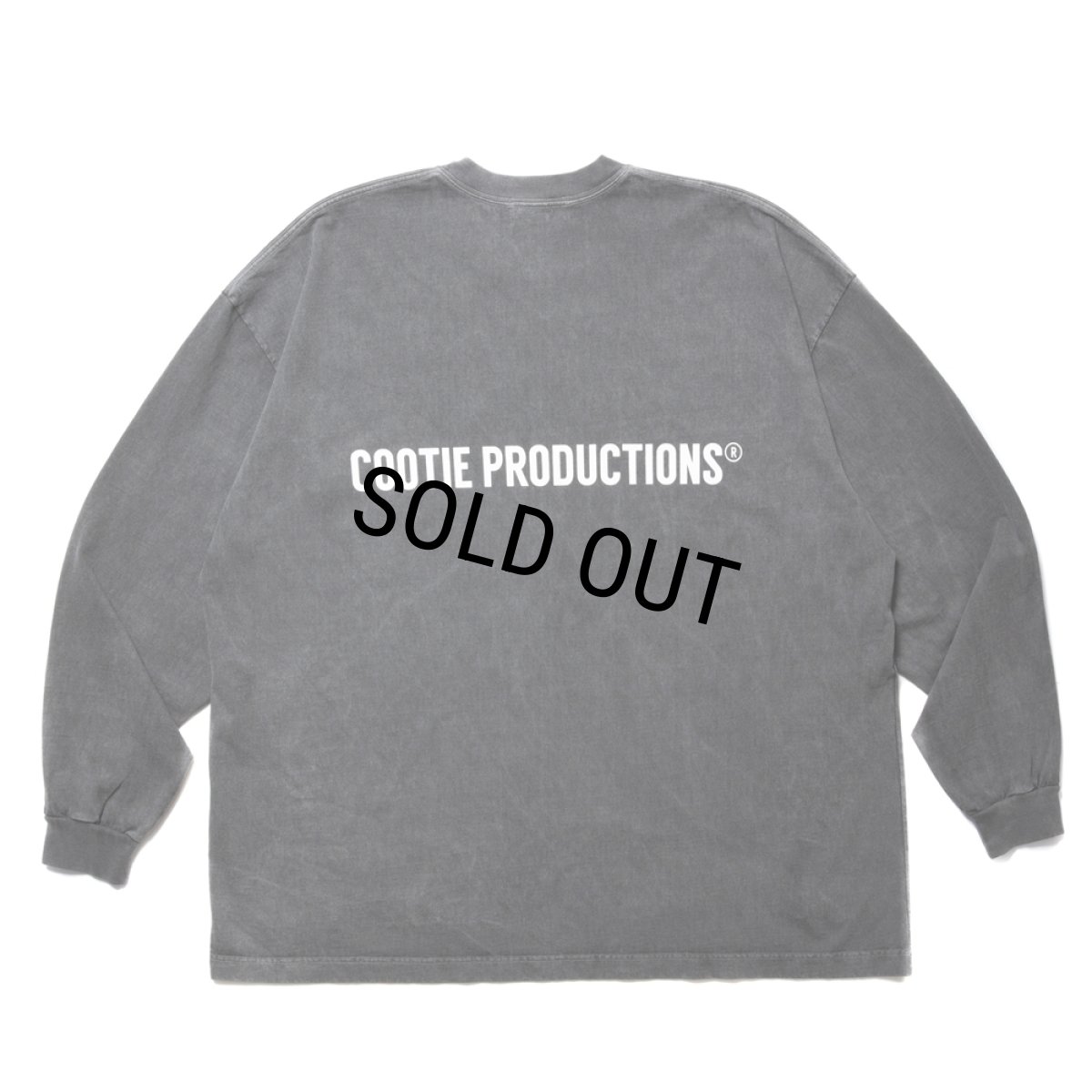 画像1: COOTIE PRODUCTIONS/Pigment Dyed L/S Tee（Black）［ピグメントダイ長袖T-24春夏］ (1)