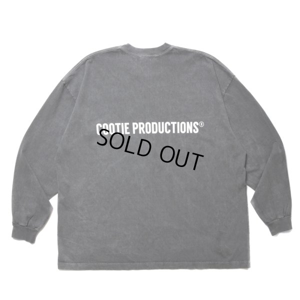 画像1: COOTIE PRODUCTIONS/Pigment Dyed L/S Tee（Black）［ピグメントダイ長袖T-24春夏］