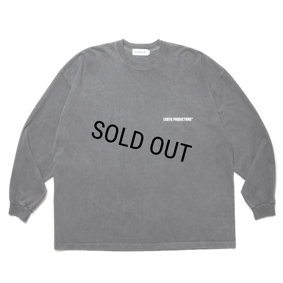 画像2: COOTIE PRODUCTIONS/Pigment Dyed L/S Tee（Black）［ピグメントダイ長袖T-24春夏］ (2)