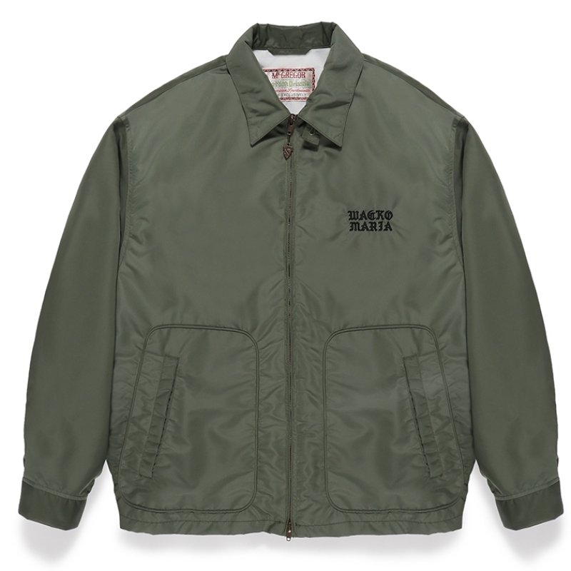 画像1: WACKO MARIA/MCGREGOR / NYLON DRIZZLER JACKET（GREEN）［ナイロンドリズラーJKT-24春夏］