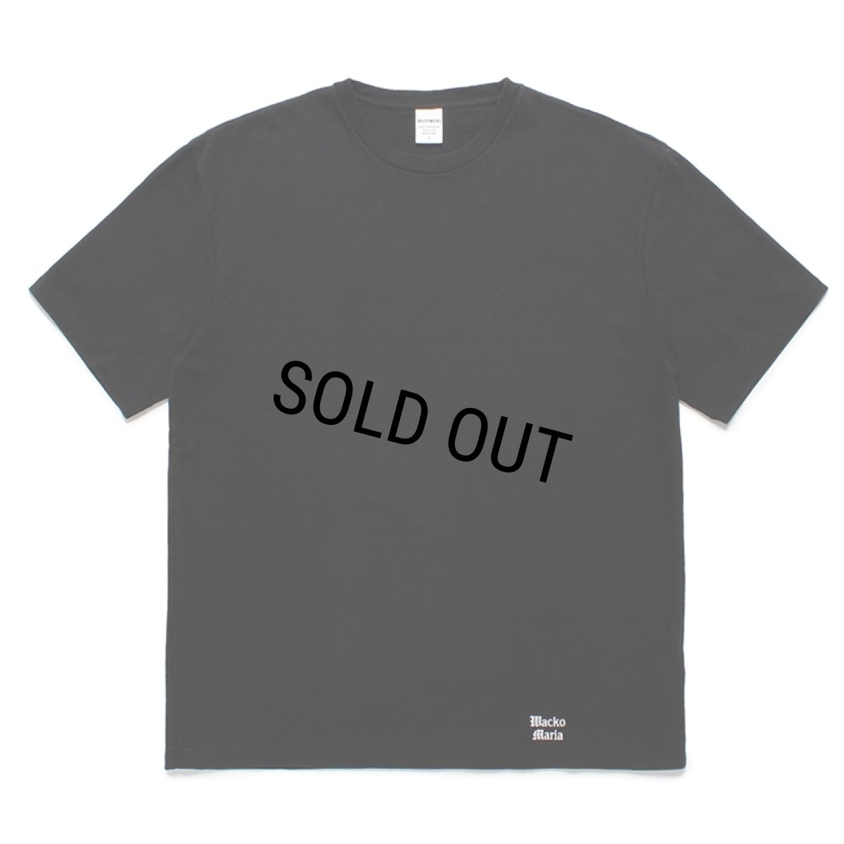 画像1: WACKO MARIA/WASHED HEAVY WEIGHT T-SHIRT（BLACK）［プリントT-24春夏］ (1)