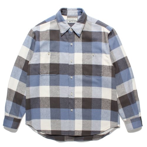 他の写真1: WACKO MARIA/BLOCK CHECK FLANNEL SHIRT（L-PURPLE）［ブロックチェックフランネルシャツ-24春夏］