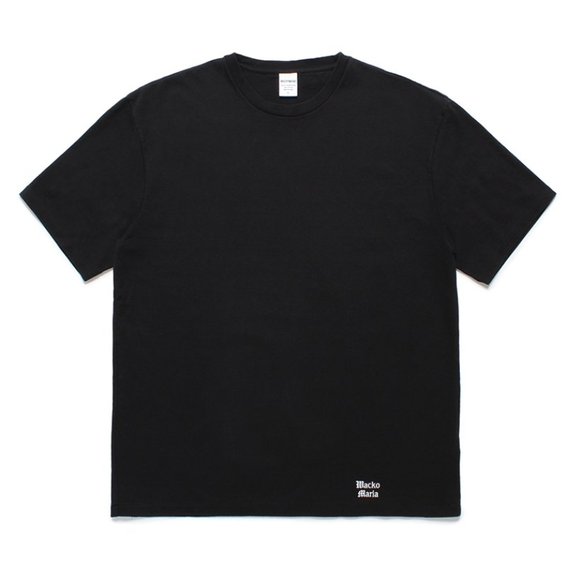 画像1: WACKO MARIA/WASHED HEAVY WEIGHT T-SHIRT（BLACK）［プリントT-24春夏］
