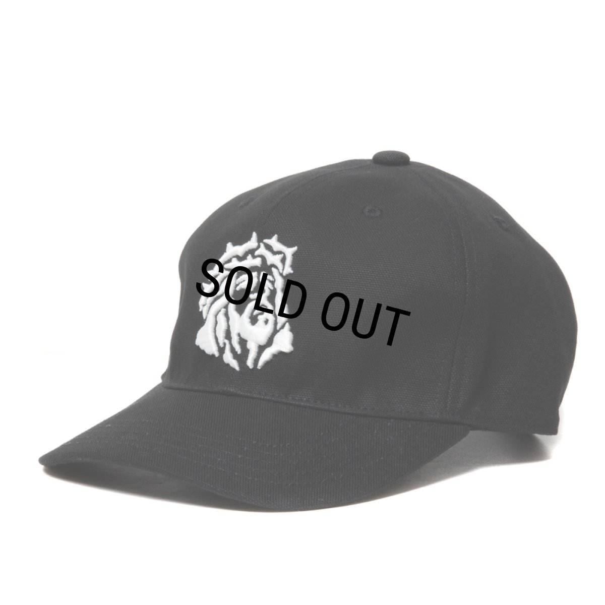 画像2: COOTIE PRODUCTIONS/Cotton OX 6 Panel Cap（Black/JESUS）［6パネルキャップ-24春夏］ (2)