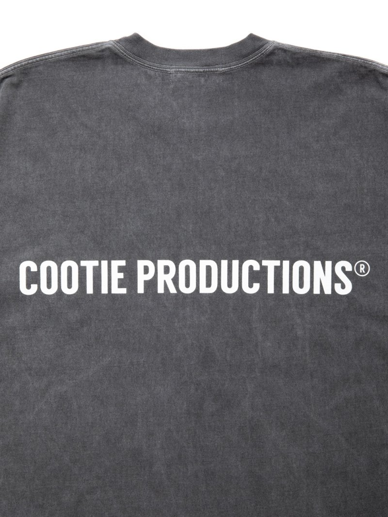 画像3: COOTIE PRODUCTIONS/Pigment Dyed L/S Tee（Black）［ピグメントダイ長袖T-24春夏］
