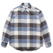 WACKO MARIA/BLOCK CHECK FLANNEL SHIRT（L-PURPLE）［ブロック