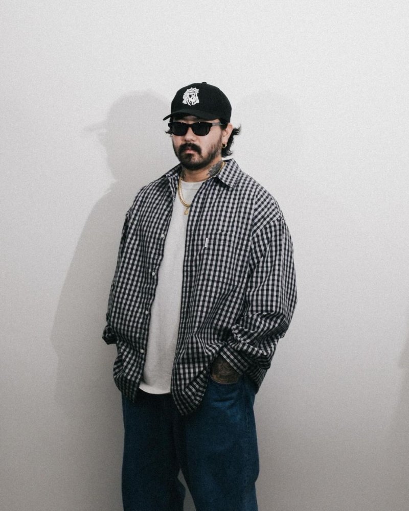 画像3: COOTIE PRODUCTIONS/Cotton OX 6 Panel Cap（Black/JESUS）［6パネルキャップ-24春夏］